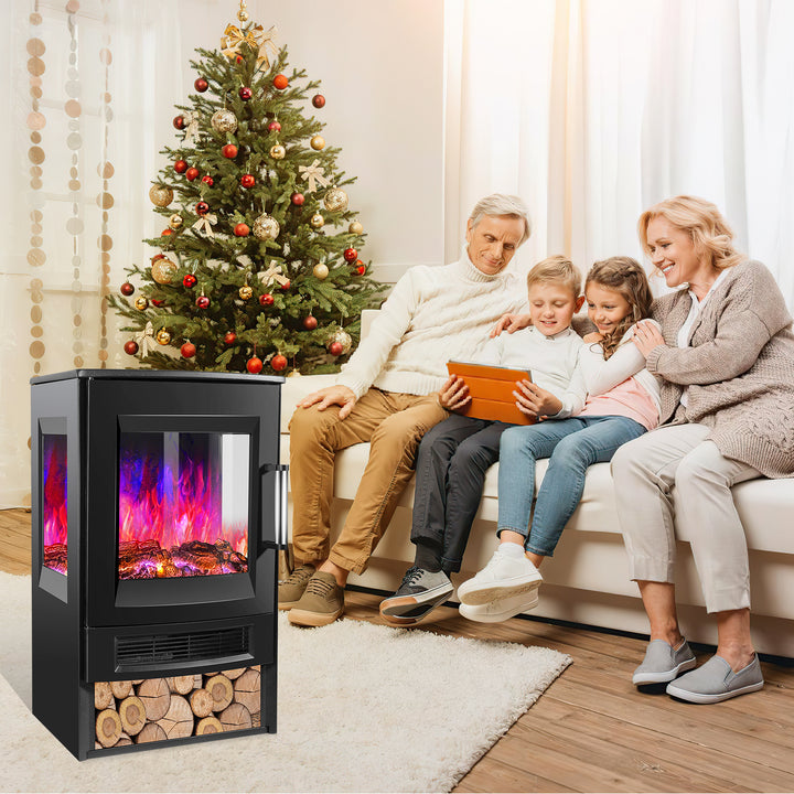 Sonnewelt Elektrokamin mit LED Flammenm WiFi Fernbedienung 900W/1800W