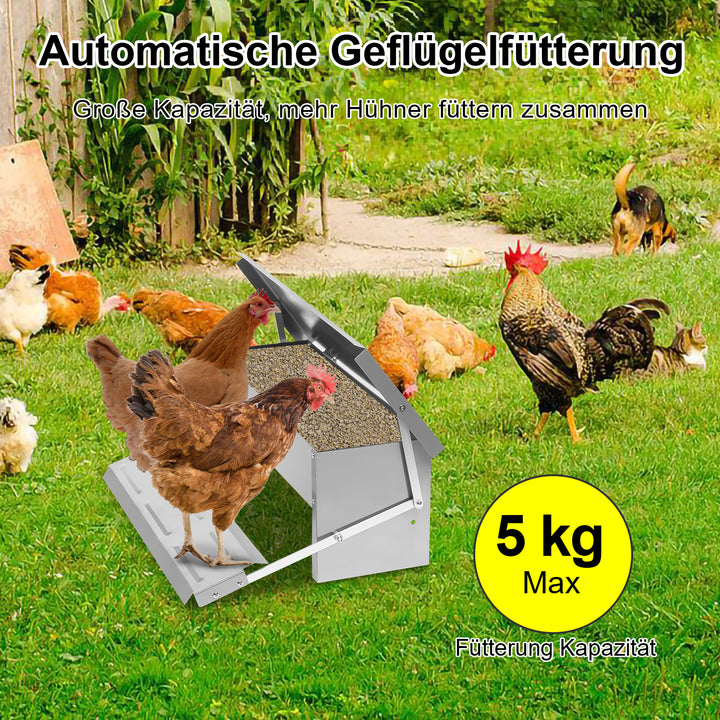 Sonnewelt Futterautomat Hühner Futterspender 5kg