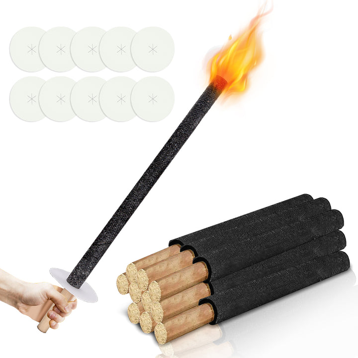 Sonnewelt Wachsfackeln Fackeln für Outdoor Brennzeit 45 min