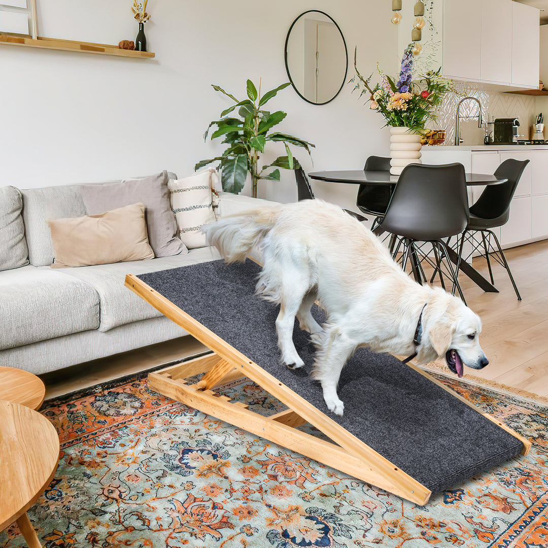 Sonnewelt Hunderampe Hundetreppe aus Holz