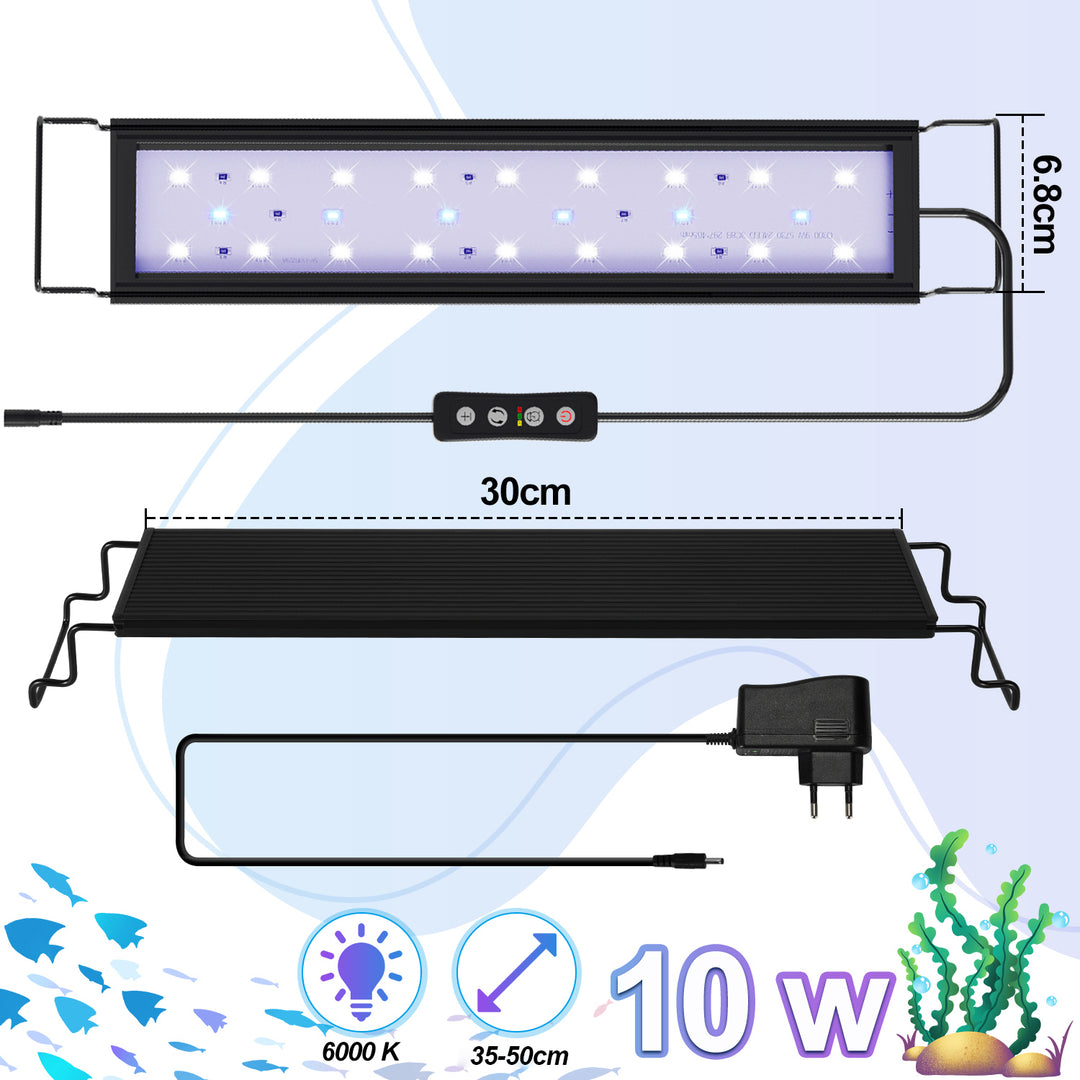 Sonnewelt LED Aquarium Beleuchtung Weiß Blau Licht