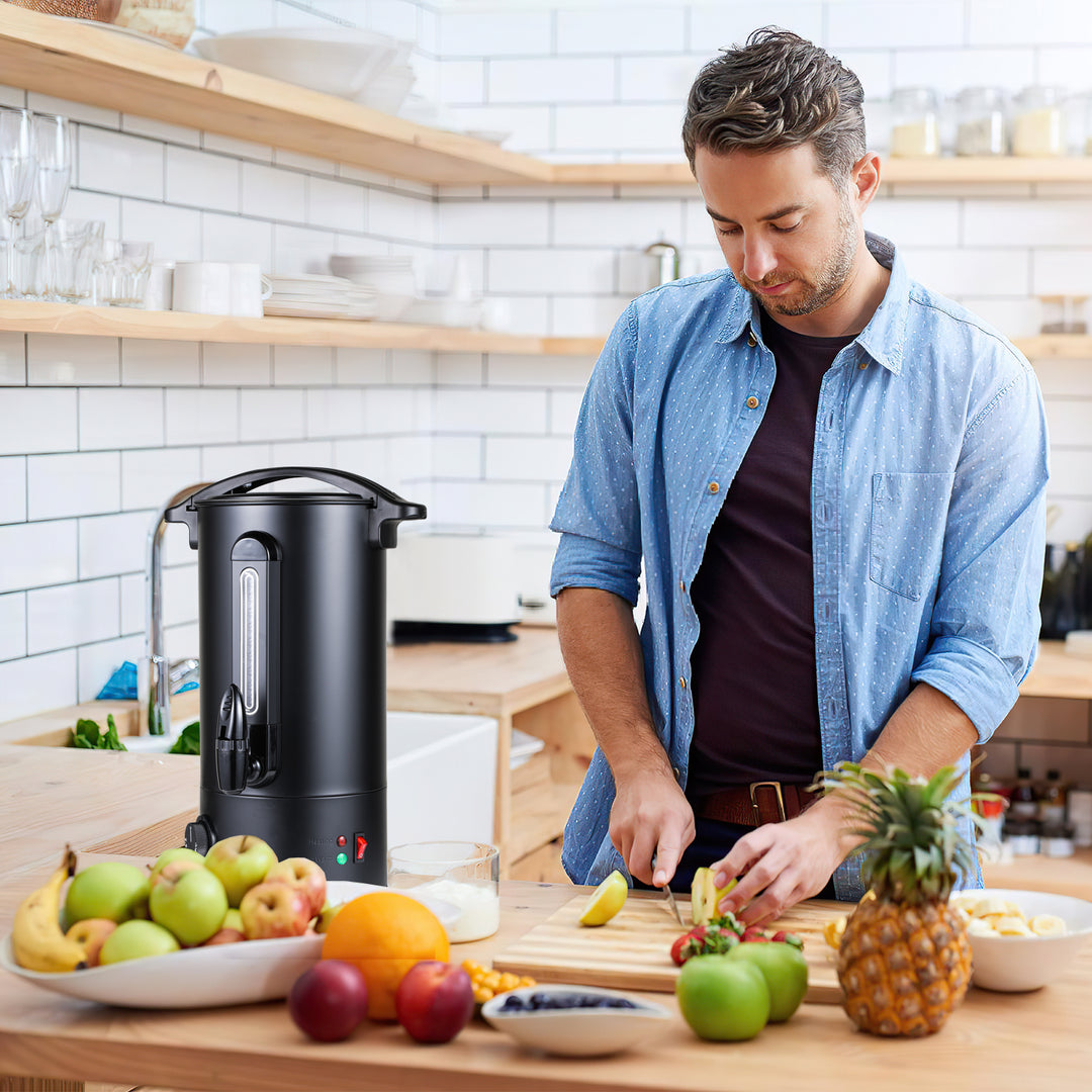Sonnewelt Glühweinkocher Glühweintopf Edelstahl 1800W 10L