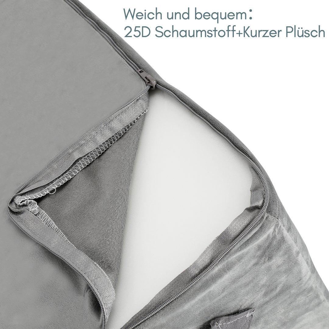 Sonnewelt Keilkissen Bett Kopfteil mit Abnehmbare Nackenrolle