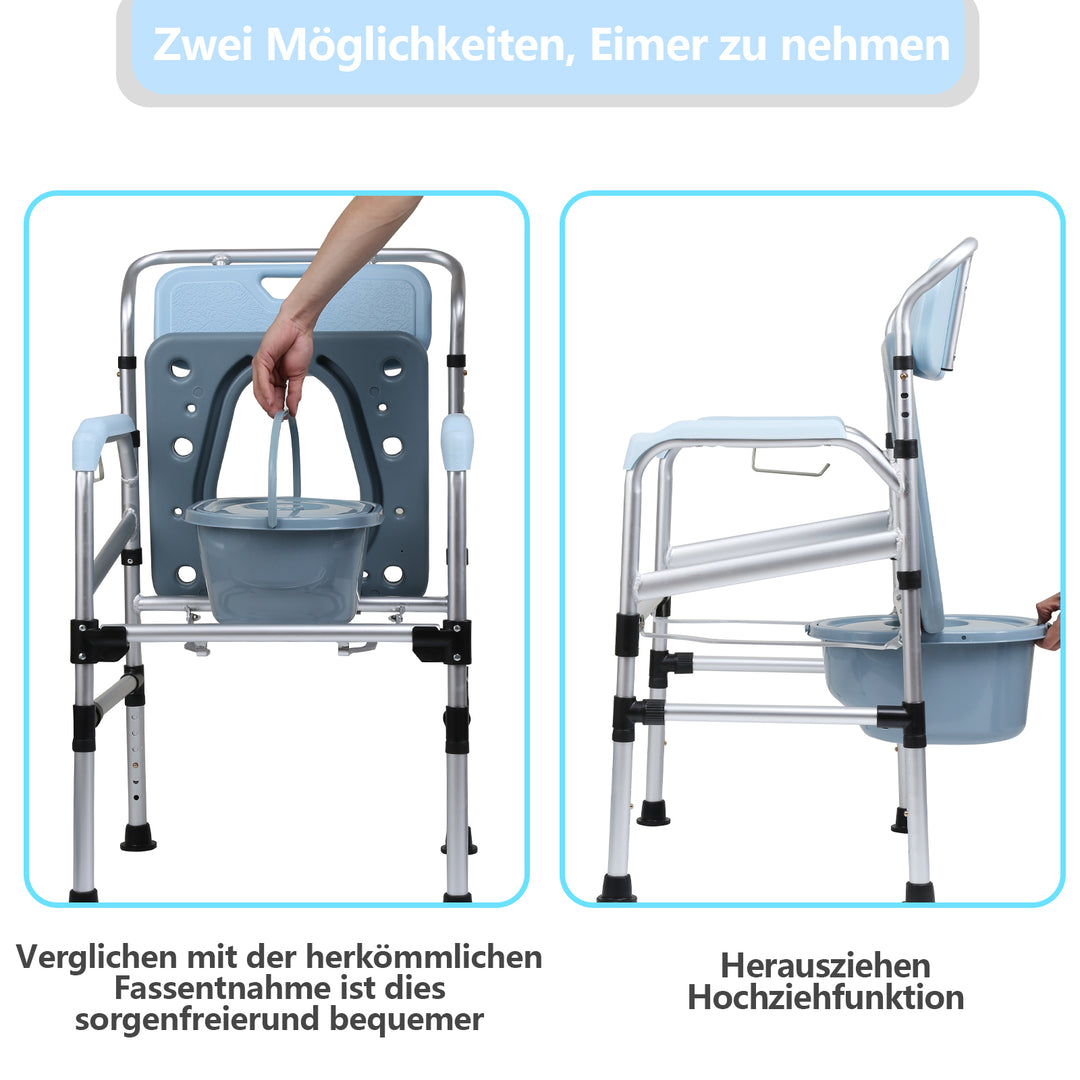 Sonnewelt Toilettenstuhl Höhenverstellbar inkl. WC-Stuhl