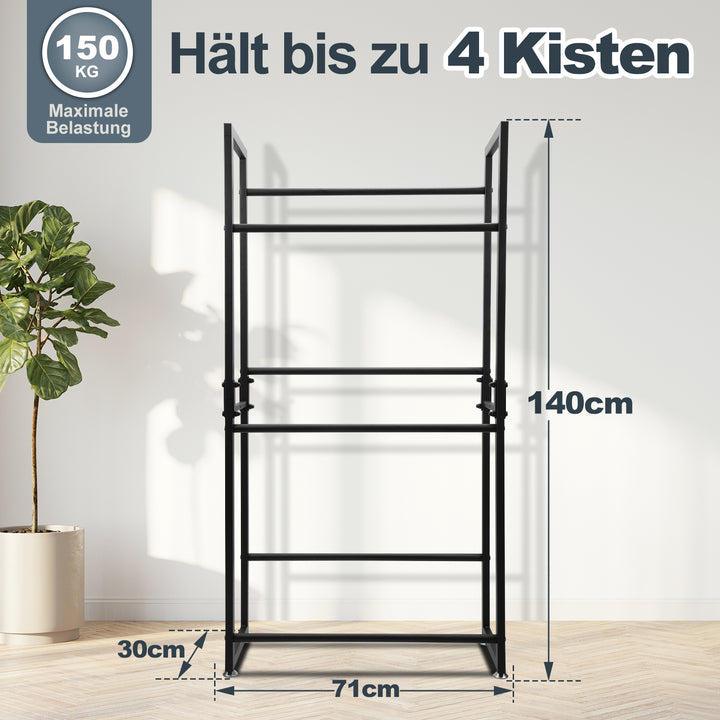 Sonnewelt Getränkekistenregal für 6 Kästen 140 * 71 * 30CM
