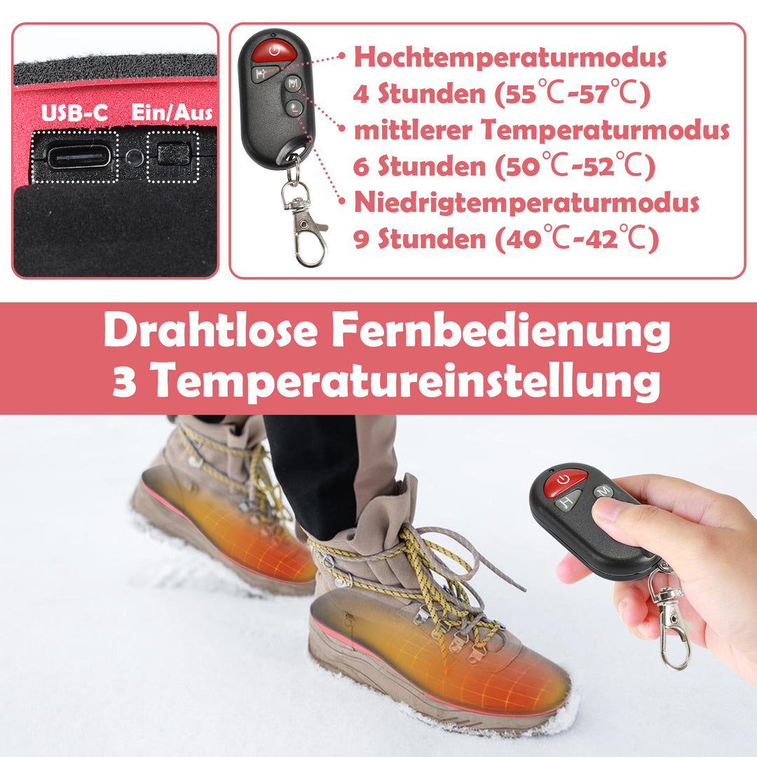 Sonnewelt Beheizbare Einlegesohlen USB