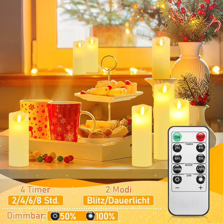 Sonnewelt LED Kerzen Set Flammenlose Kerzen