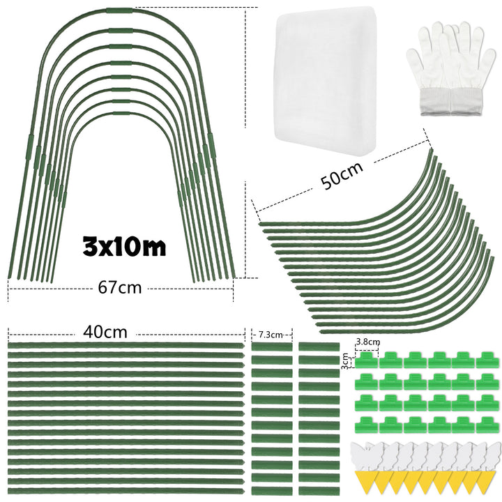 Sonnewelt Garteninsektennetz Pflanzenschutznetz 3x9m/3x10m