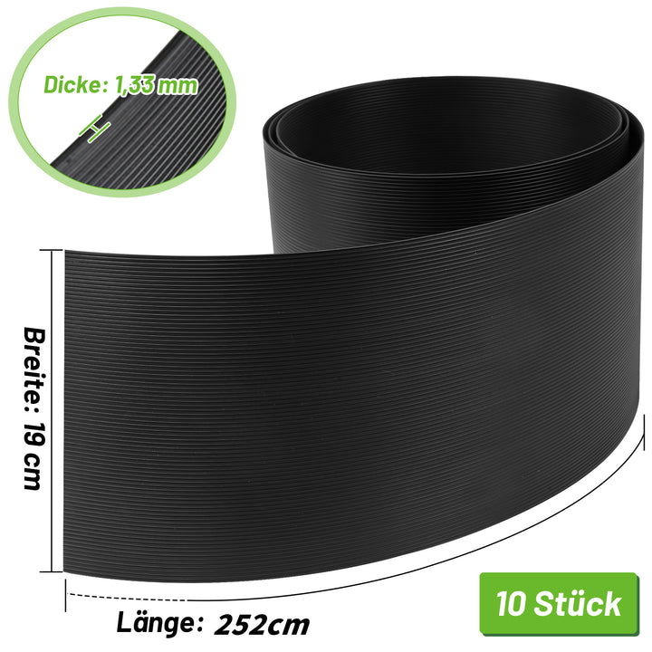 Sonnewelt Sichtschutzstreifen Hartes PVC 10-40 Stück