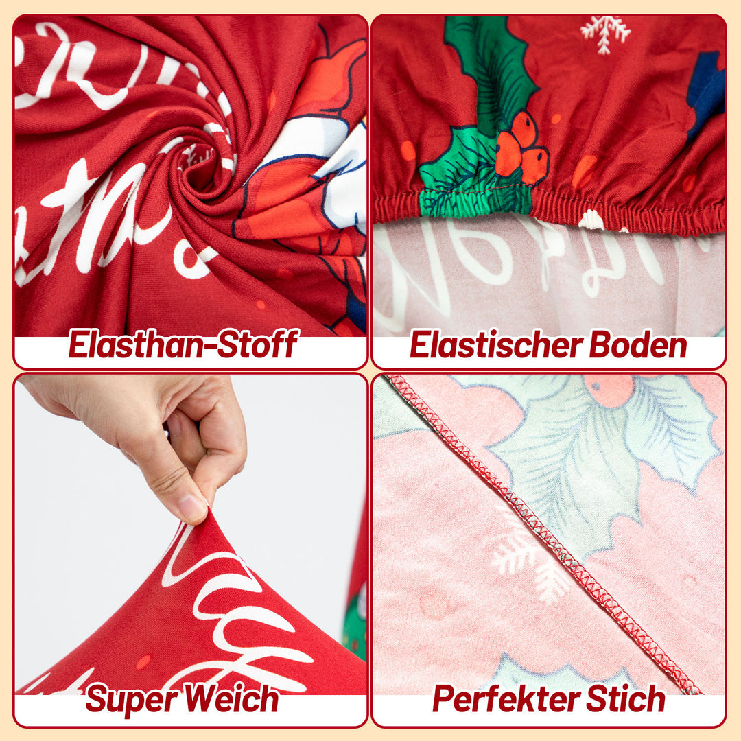 Sonnewelt Stuhlhussen Weihnachten 6er Set