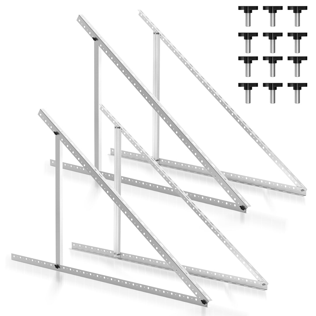 Sonnewelt Solarpanel PV Halterung 104cm 0°-90° 2/4 Stück