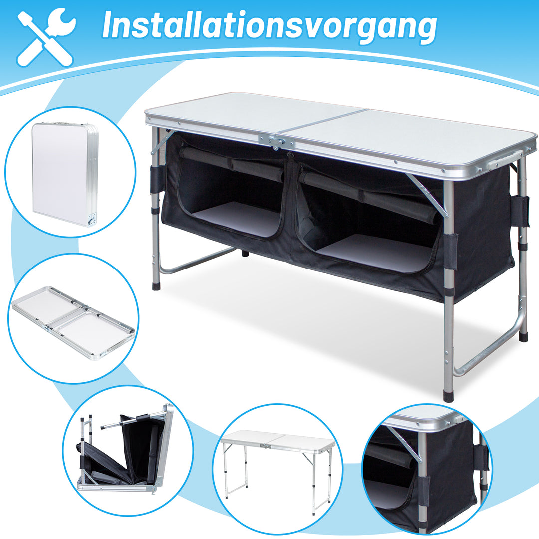 Sonnewelt Campingküche Faltbar 2 Fächer