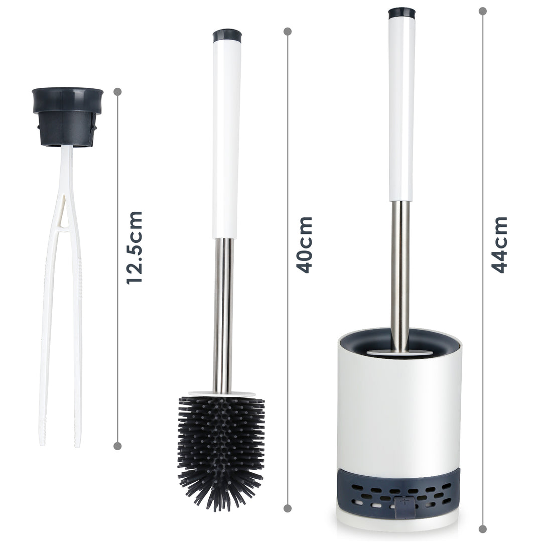 Sonnewelt Silikon Toilettenbürste Steril Edelstahl 2 in 1