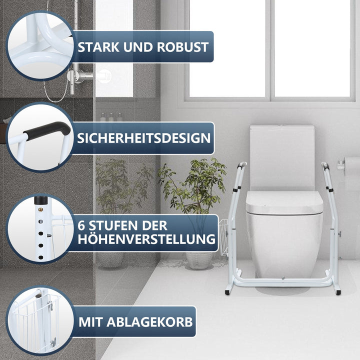 Sonnewelt Toiletten Aufstehhilfe Toilettenstütze Höhenverstellbar