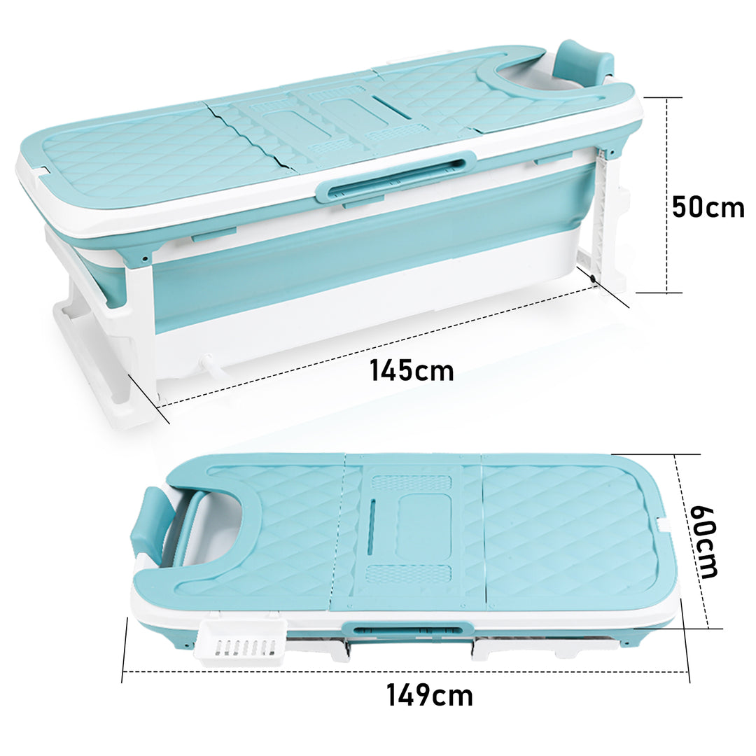 Sonnewelt Faltbare Badewanne mit Abdeckung
