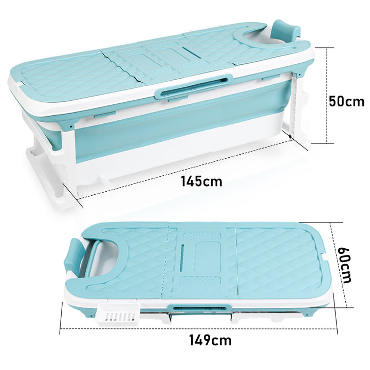 Sonnewelt Faltbare Badewanne mit Abdeckung