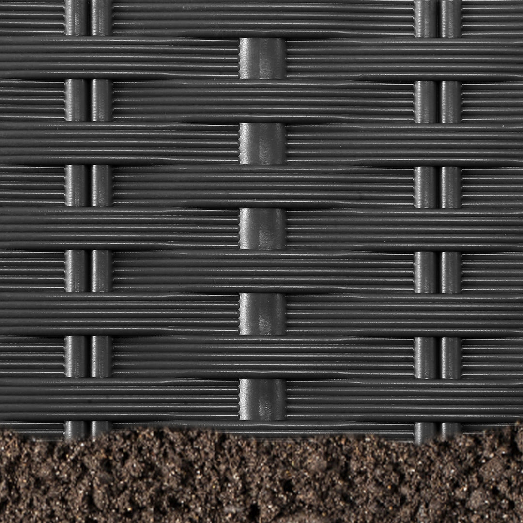 Sonnewelt Rasenkante Gartenpalisade Rattan-Optik
