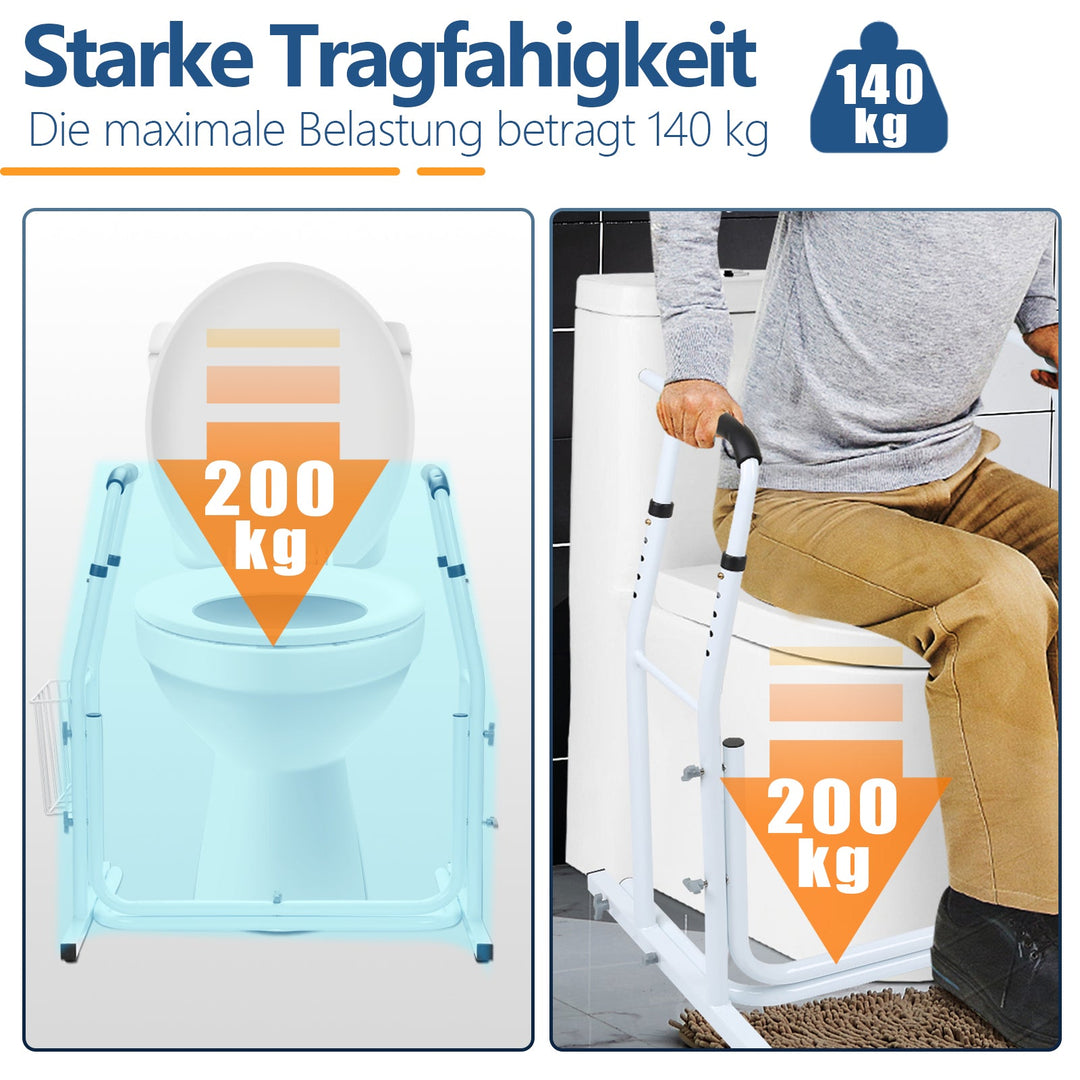 Sonnewelt Toiletten Aufstehhilfe Toilettenstütze Höhenverstellbar