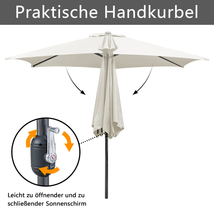Sonnewelt Sonnenschirm Gartenschirm 3.5m Outdoor