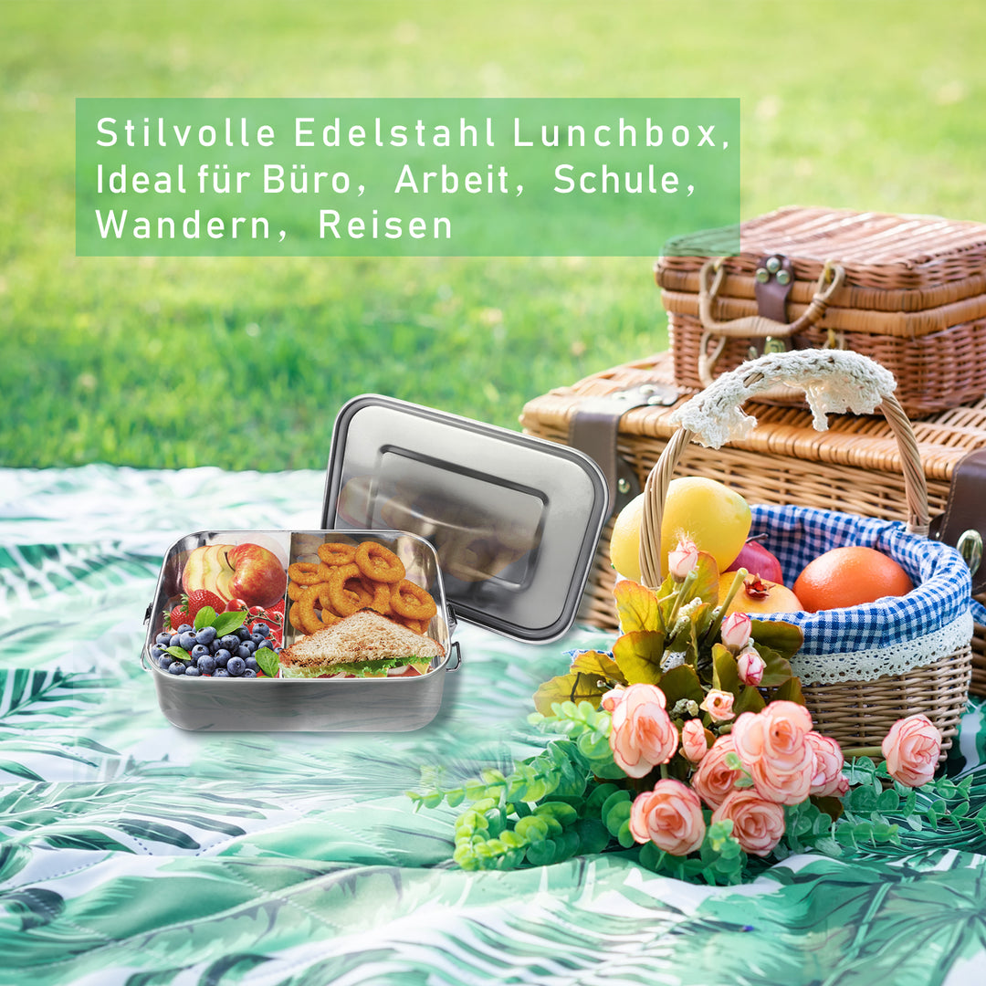 Sonnewelt Brotdose frei BPA Lunchbox Edelstahl 800/1200/1400ml