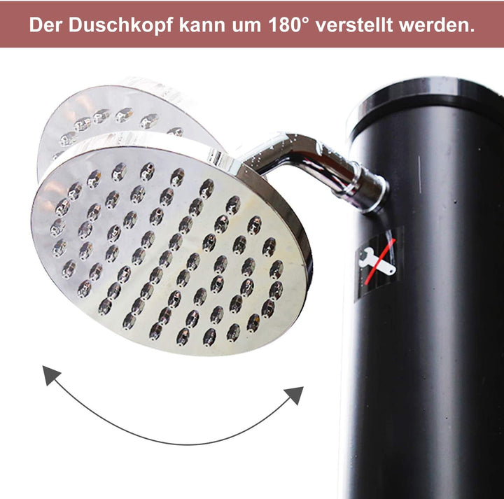 Sonnewelt 20L Solardusche mit Duschkopf