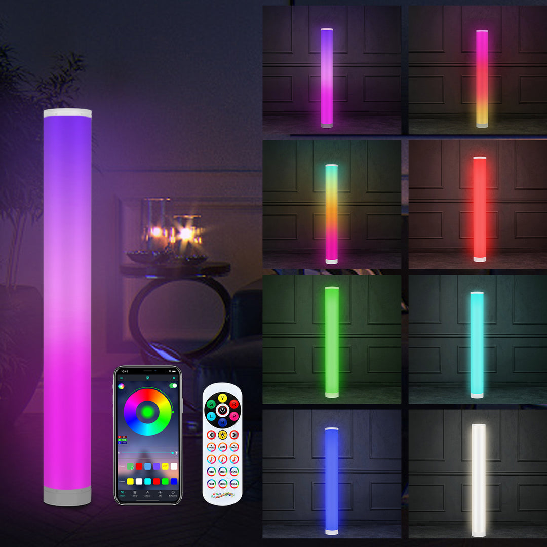 Sonnewelt 2X LED Stehlampe RGB Dimmbar mit Fernbedienung 6W