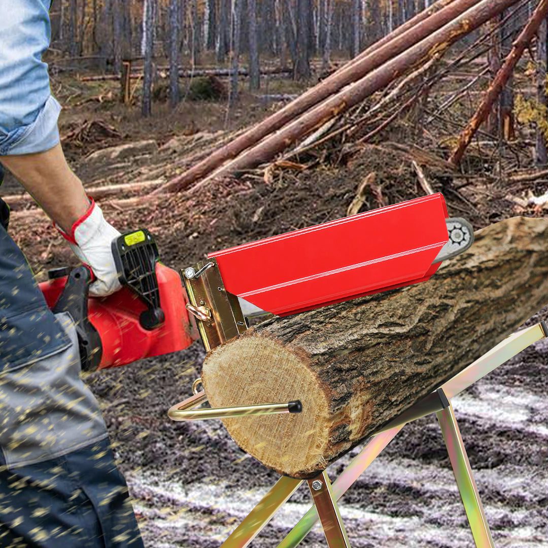 Sonnewelt Sägebock mit Kettensägenständer Max. Belastung 150 kg