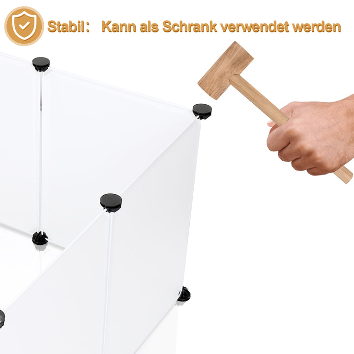 Sonnewelt Freilaufgehege Kunststoff für Kleintiere 12 Stück