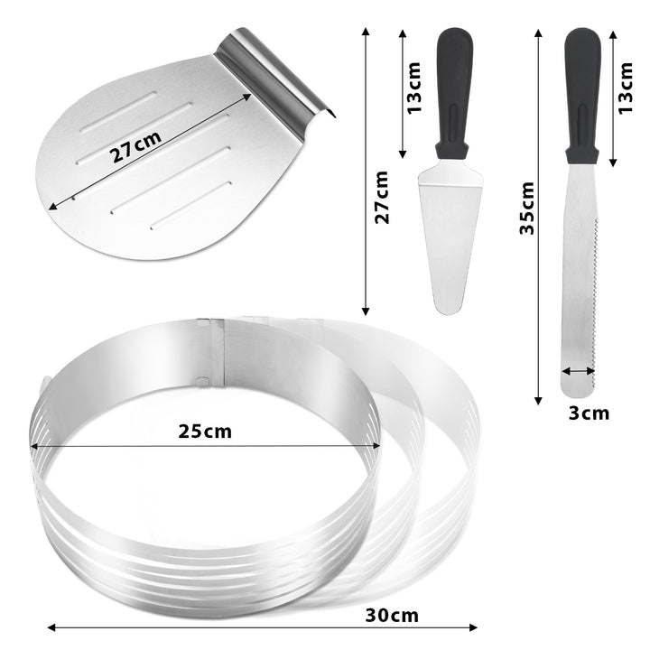 Sonnewelt Tortenboden Torten Set 4tlg Schneidhilfe