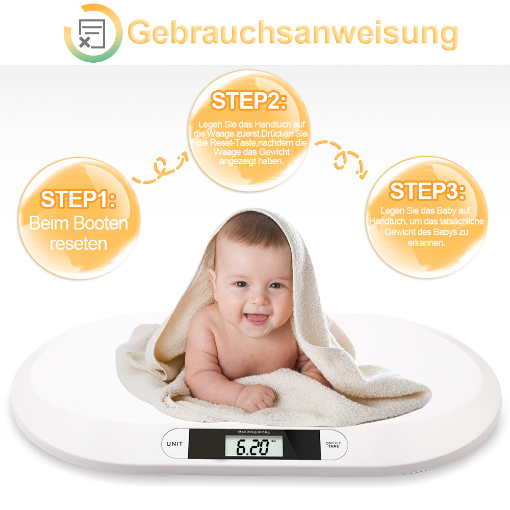 Sonnewelt Babywaage Kinderwaage digital