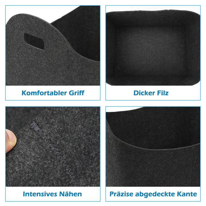 Sonnewelt Feuerholzkorb Kaminholz Filztasche 60L