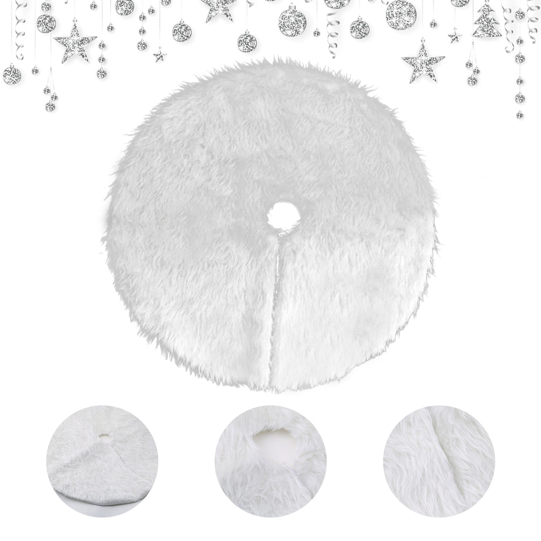 Sonnewelt Weihnachtsbaumdecke 78/90/122cm Plüsch Christbaumdecke