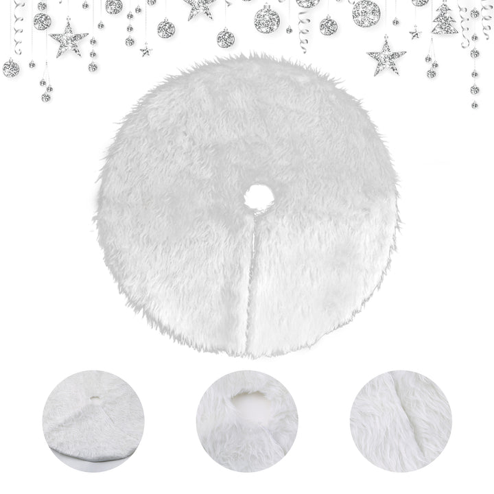 Sonnewelt Weihnachtsbaumdecke 78/90/122cm Plüsch Christbaumdecke
