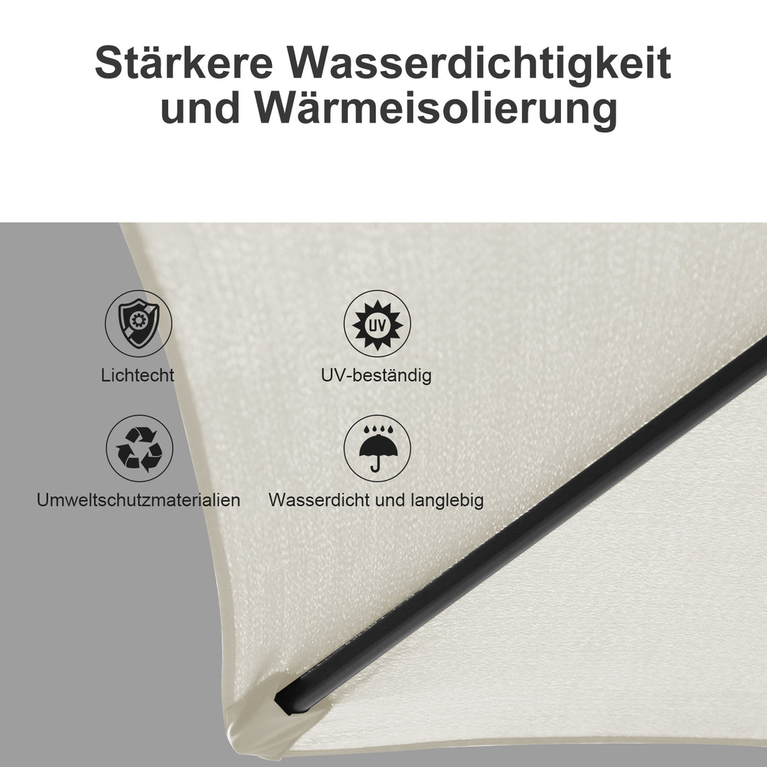 Sonnewelt Sonnenschirm Gartenschirm 3.5m Outdoor