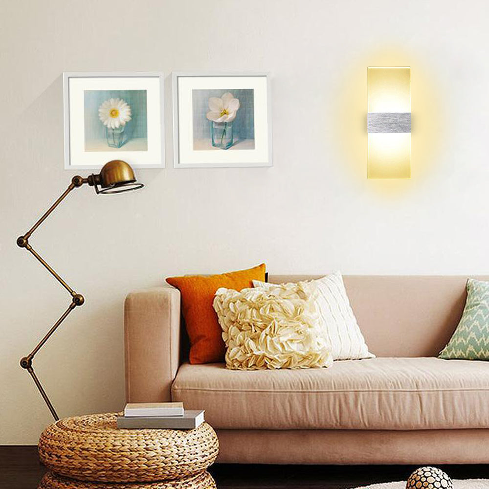 Sonnewelt LED Wandleuchte 6W/12W Weiß /Warmweiß